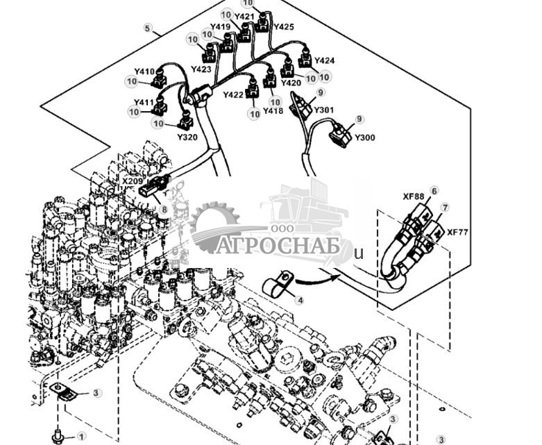 Boom Valve and Main Valve Wiring Harness - ST851863 327.jpg